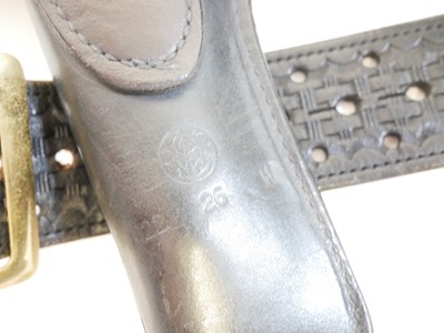 Lot 86 - Blank firing replica of a Colt SAA revolver with rig