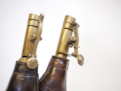 Lot 470 - Collection of powder flasks and measures