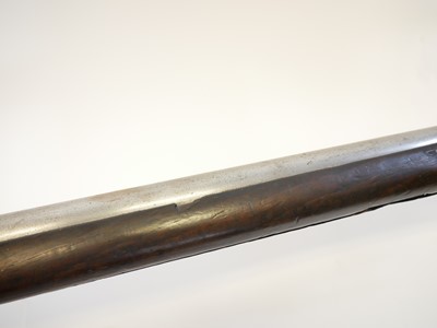 Lot 75 - US Trapdoor Springfield 50-70 rifle and bayonet.