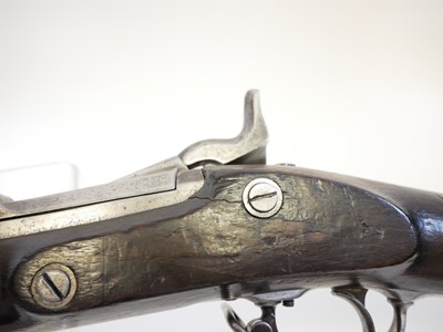 Lot 75 - US Trapdoor Springfield 50-70 rifle and bayonet.
