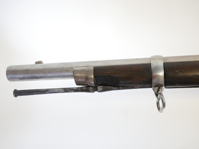 Lot 75 - US Trapdoor Springfield 50-70 rifle and bayonet.