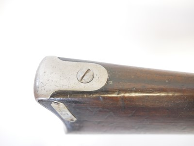 Lot 75 - US Trapdoor Springfield 50-70 rifle and bayonet.