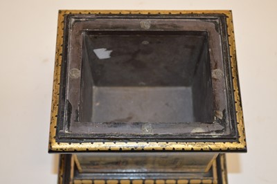 Lot Mid 19th century slate lidded box