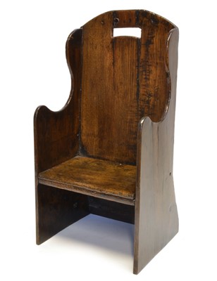 Lot 18th Century Oak Childrens Commode Chair