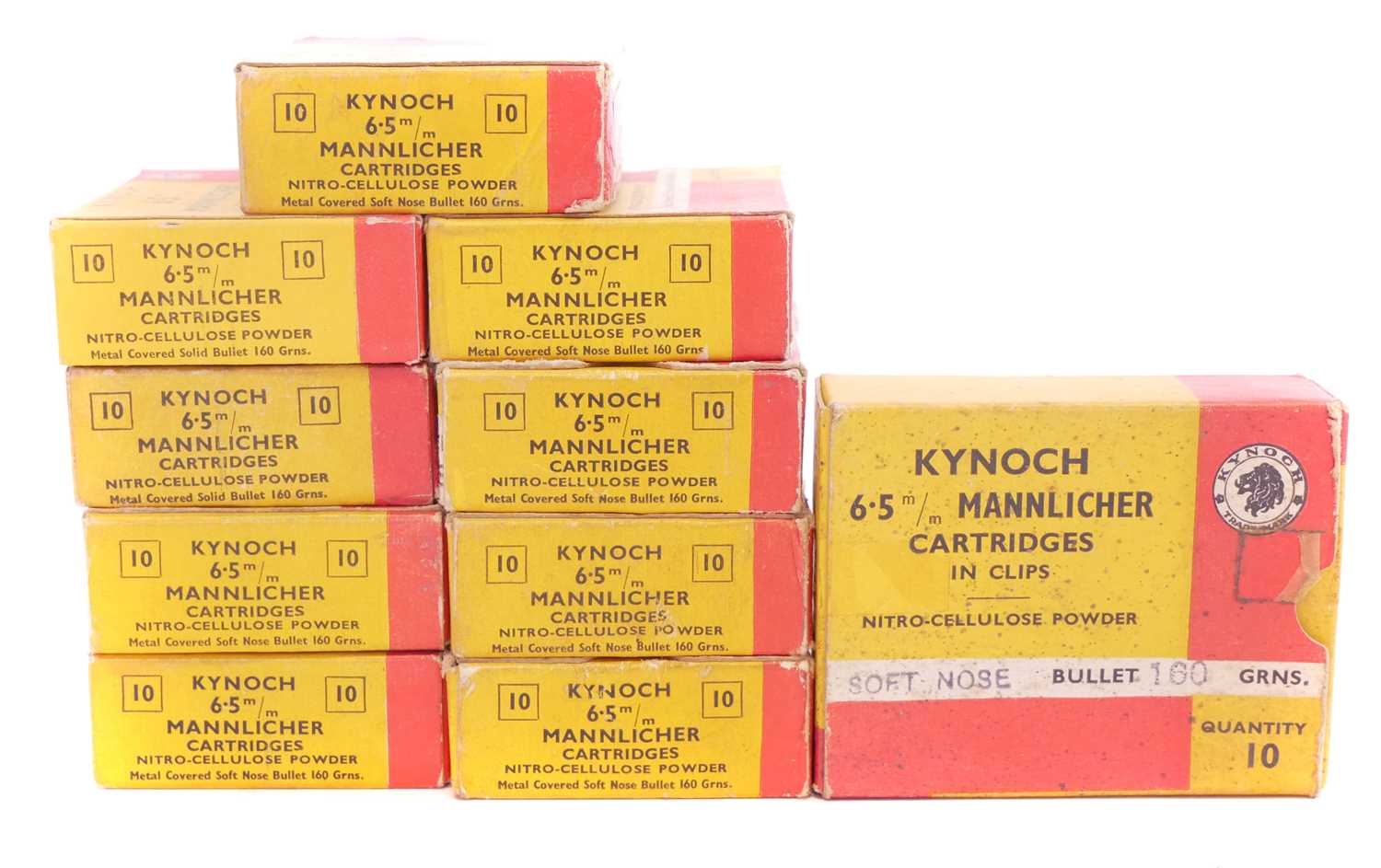 Lot 541 - Kynock 6.5mm Mannlicher ammunition LICENCE