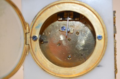 Lot 186 - Late 19th century French boudoir clock