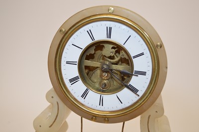Lot Late 19th century French Swing Pendulm Clock by Farcot