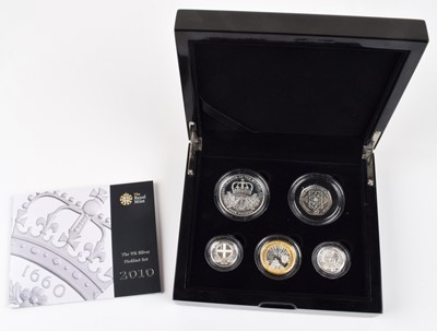 Lot 33 - The Royal Mint 2010 UK Silver Piedfort Set.
