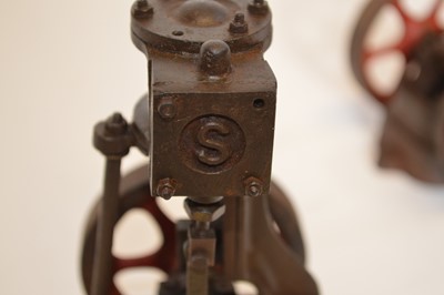 Lot 81 - Two early 20th century Stuart model steam engines