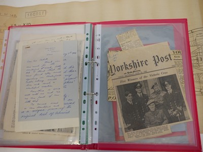 Lot 291 - Photos, plans, and documents relating to British X-Craft midget submarines. Vickers Armstrong, Barrow-in-Furness
