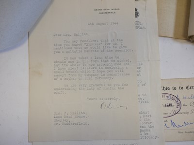 Lot 291 - Photos, plans, and documents relating to British X-Craft midget submarines. Vickers Armstrong, Barrow-in-Furness