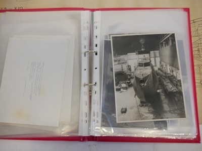 Lot 291 - Photos, plans, and documents relating to British X-Craft midget submarines. Vickers Armstrong, Barrow-in-Furness