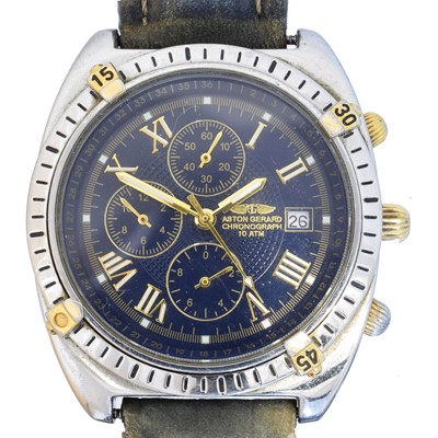 Lot 187 - An Aston Gerard chronograph quartz wristwatch