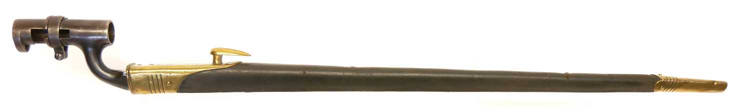 Lot 226 - Martini Henry rifle socket bayonet and scabbard
