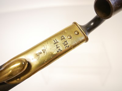 Lot 226 - Martini Henry rifle socket bayonet and scabbard