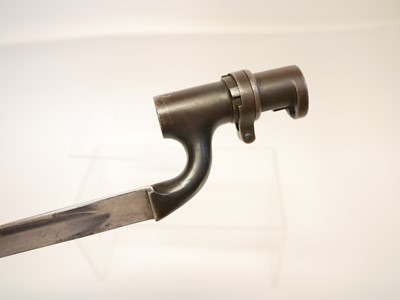Lot 226 - Martini Henry rifle socket bayonet and scabbard