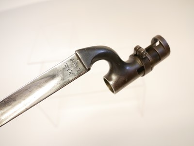Lot 226 - Martini Henry rifle socket bayonet and scabbard