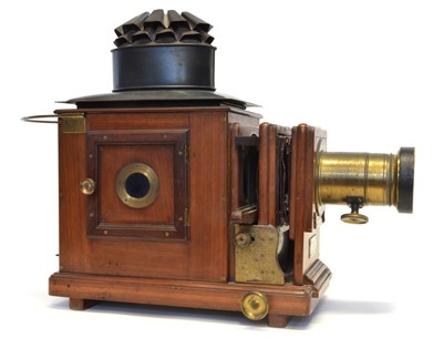 Lot 173 - Victorian Magic Lantern projector by The 'J.T. Chapman plus a collection of photographic slides