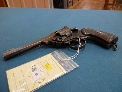 Lot 46 - Deactivated Webley Mk IV .455 revolver, 6inch...