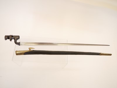 Lot 211 - British Martini Henry Pattern 1876 socket bayonet and scabbard
