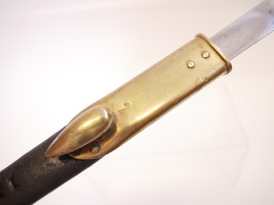 Lot 211 - British Martini Henry Pattern 1876 socket bayonet and scabbard
