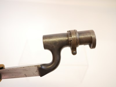 Lot 211 - British Martini Henry Pattern 1876 socket bayonet and scabbard