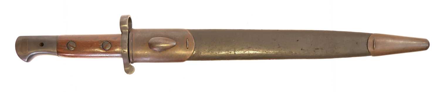 Lot 216 - Lee Enfield 1903 pattern bayonet with scabbard