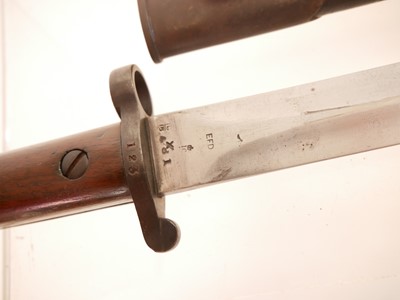 Lot 216 - Lee Enfield 1903 pattern bayonet with scabbard