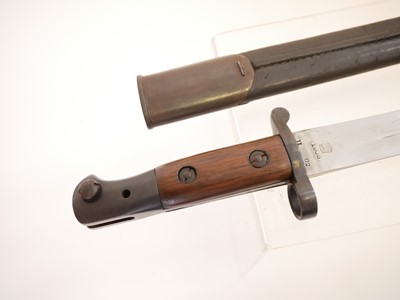 Lot 216 - Lee Enfield 1903 pattern bayonet with scabbard