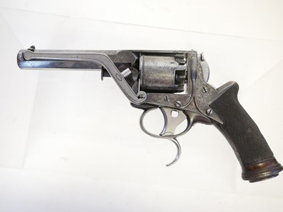 Lot 2 - Cased Samuel Nock percussion Tranter double trigger revolver