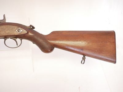 Lot 62 - John Reeves and Co. Monkey Tail percussion capping breech loading short rifle