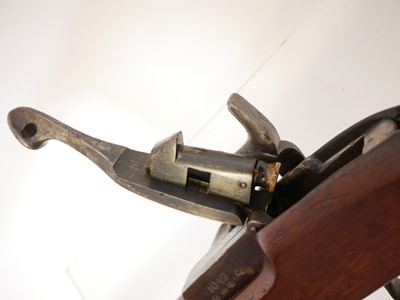 Lot 62 - John Reeves and Co. Monkey Tail percussion capping breech loading short rifle