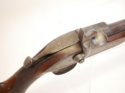Lot 62 - John Reeves and Co. Monkey Tail percussion capping breech loading short rifle