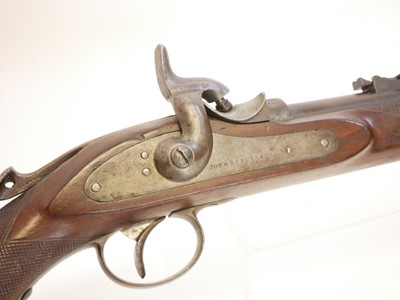 Lot 62 - John Reeves and Co. Monkey Tail percussion capping breech loading short rifle