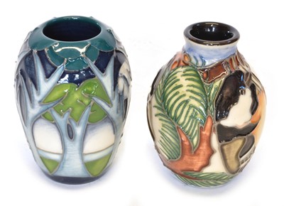 Lot 29 - Two miniature Moorcroft vases