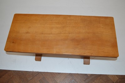 Lot 70 - Mouseman oak 3ft refectory coffee table