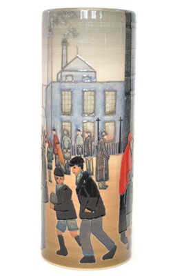 Lot 32 - Dennis Chinaworks limited edition vase after L.S. Lowry painting 'Salford Street Scene'