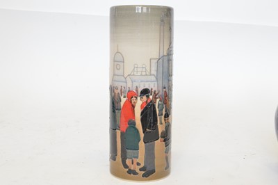 Lot 32 - Dennis Chinaworks limited edition vase after L.S. Lowry painting 'Salford Street Scene'