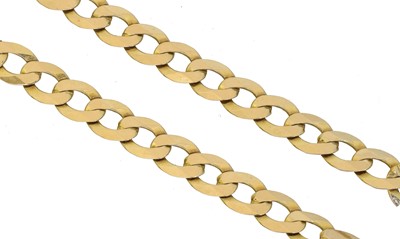 Lot 75 - A 9ct gold chain necklace