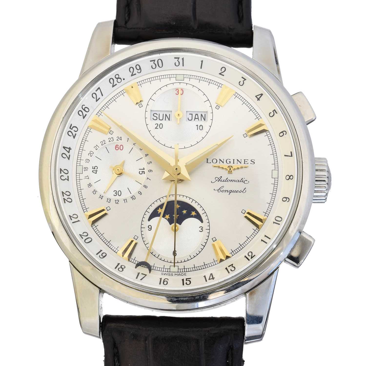 209 - A Longines Automatic Conquest Chronograph wristwatch, 