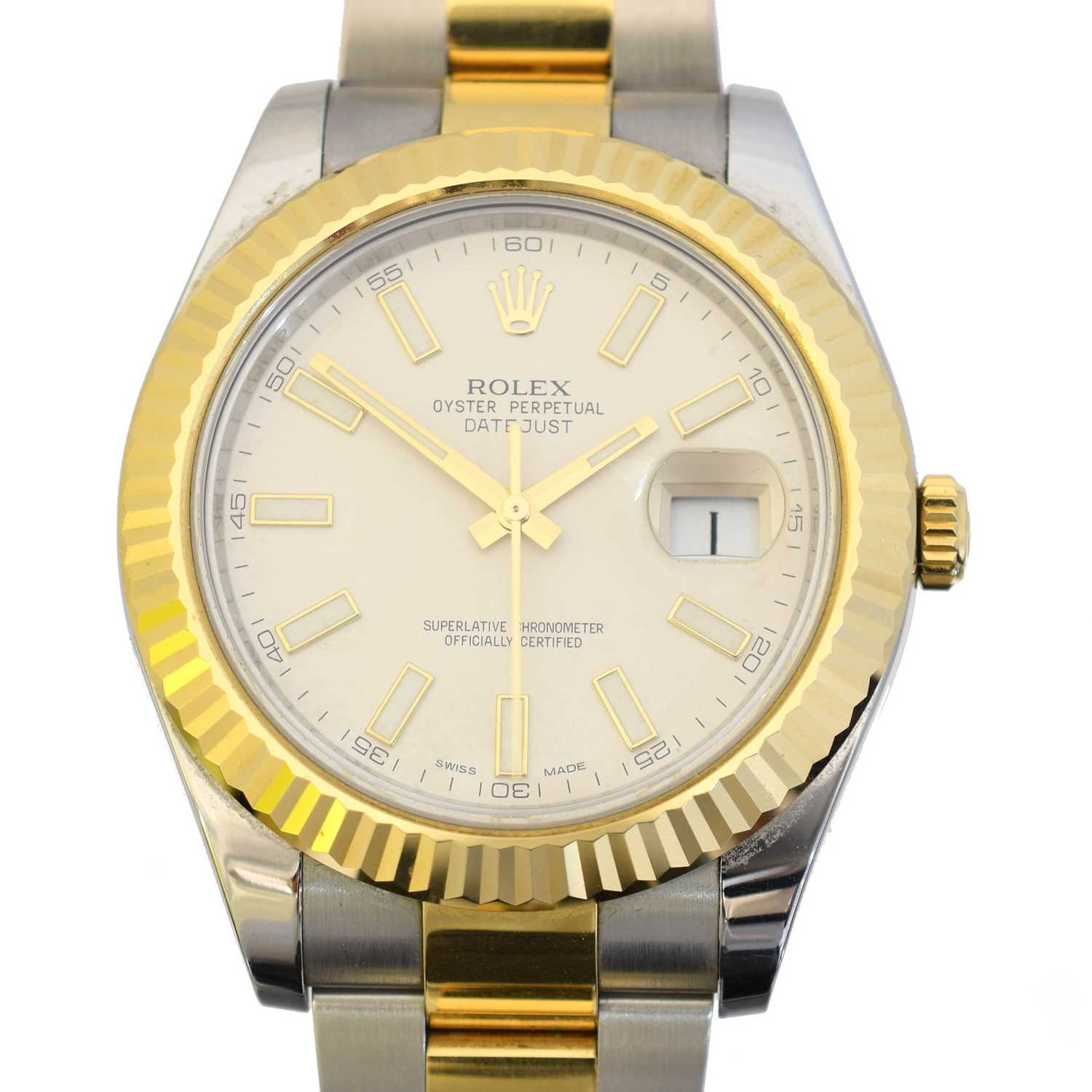 Lot A steel and gold Rolex Oyster Perpetual Datejust II wristwatch