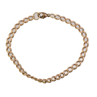 Lot 12 - A 9ct gold chain bracelet