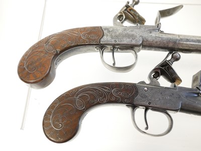 Lot 1 - Pair of Flintlock pistols by Stanton