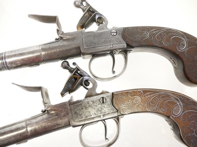 Lot 1 - Pair of Flintlock pistols by Stanton