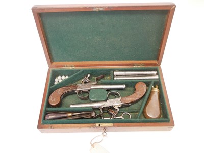 Lot 1 - Pair of Flintlock pistols by Stanton