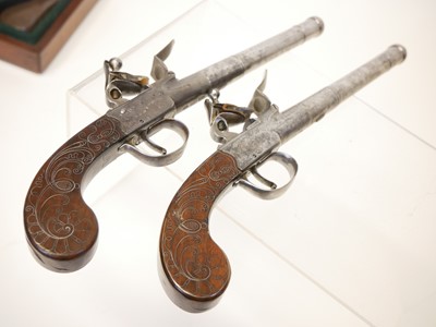 Lot 1 - Pair of Flintlock pistols by Stanton