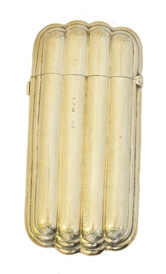 Lot 83 - A Victorian silver gilt cigar case
