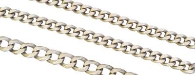 Lot 57 - Two silver chains