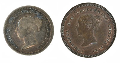 Lot 38 - Two small Victorian coins (2).