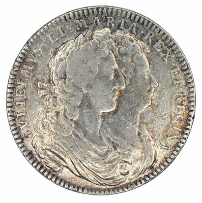 Lot 50 - A William and Mary silver coronation medal.